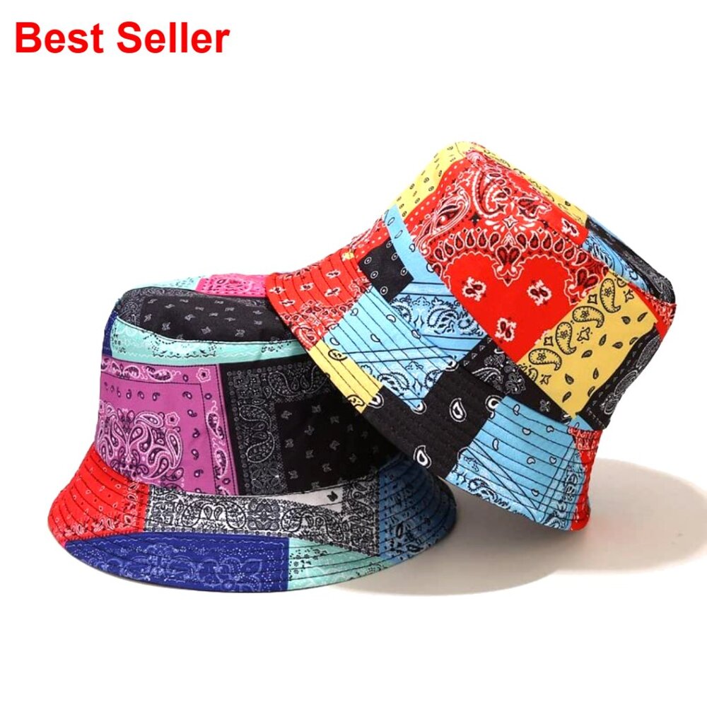 Packable Reversible Cotton Polyester Bucket Hat S… - image 5